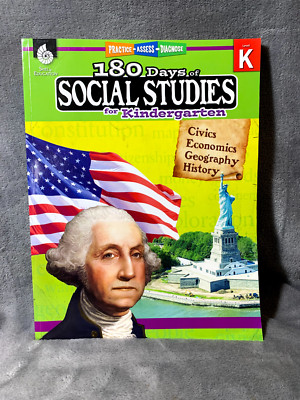180 Days of Social Studies for Kindergarten (Grade K): Practice, Assess, Diagnos