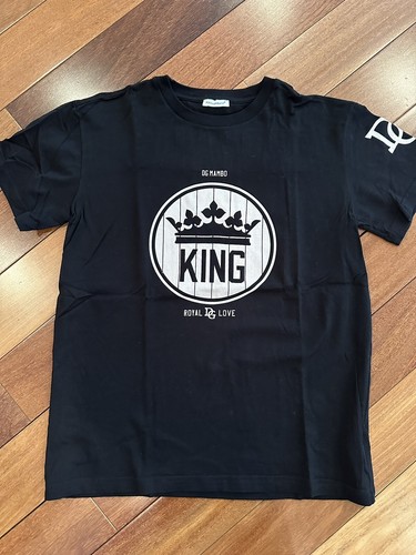 キッズ Dolce&Gabbana DGロゴ 半袖 Tシャツ ブラック 120 DOLCE & GABBANA Kids T-shirt Black Cotton Logo Print Crew
