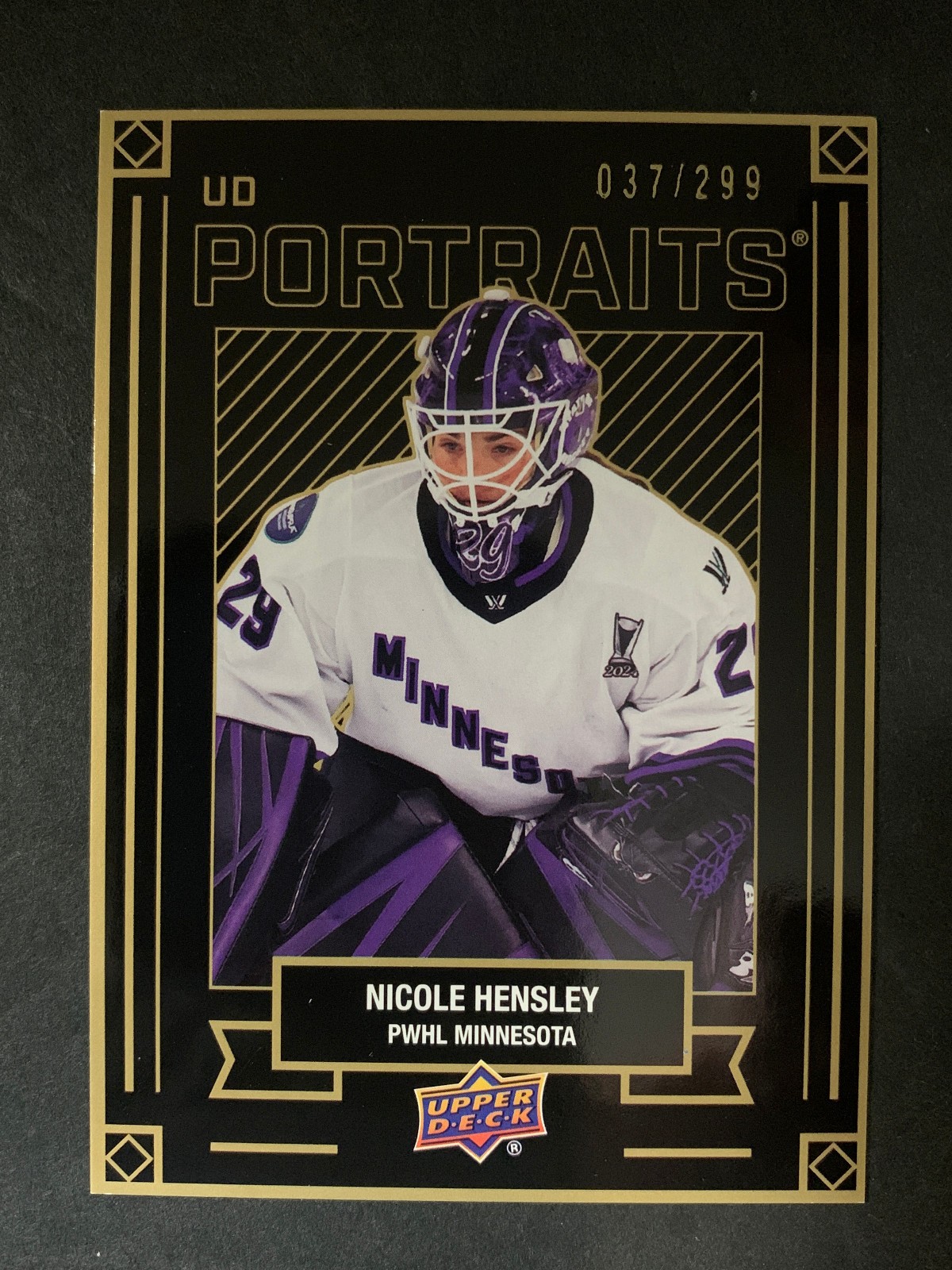 2024 Upper Deck PWHL Portraits #P-13 Nicole Hensley RC Rookie