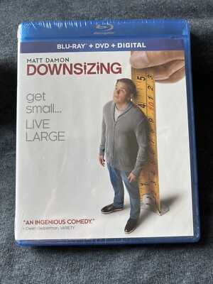Downsizing (Blu-ray + DVD + DIGITAL, 2017) Matt Damon BRAND NEW SEALED