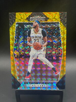 2017-18 Panini Mosaic Anthony Davis Gold /10 Pelicans Lakers