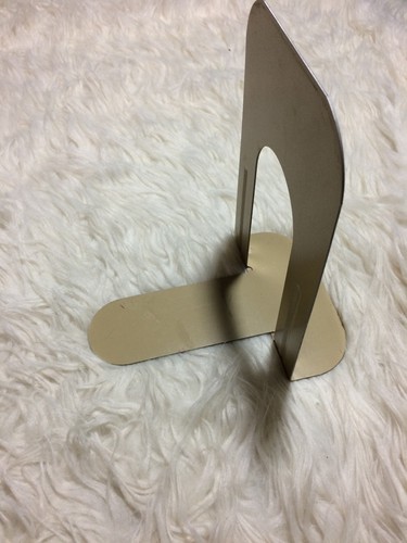 Bookends LOT of 7 LARGE TALL Library brown steel 9 Inches L Shaped Organization