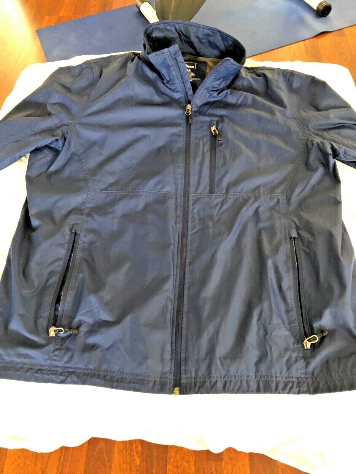LL Bean Men's Jacket Navy Poly Mesh Liner Sz XL Casco Bay LL Bean Men's Jacket Navy Poly Mesh Liner Sz XL Casco Bay