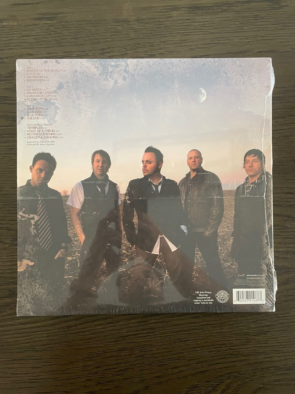 Blue October Approaching Normal LIMITED Black Color Vinyl SEALED New In Packagin