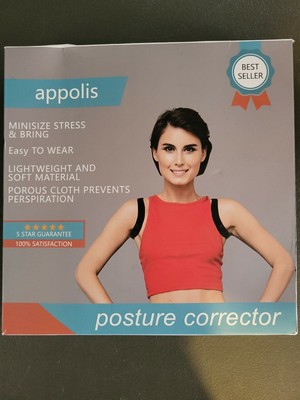 Appolis Posture Corrector Adjustable Back Brace Shoulder Support Unisex
