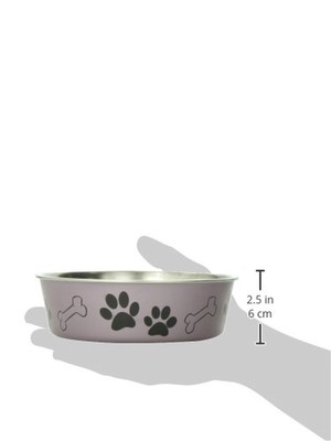 Loving Pets Metallic Bella Bowl Grape Medium
