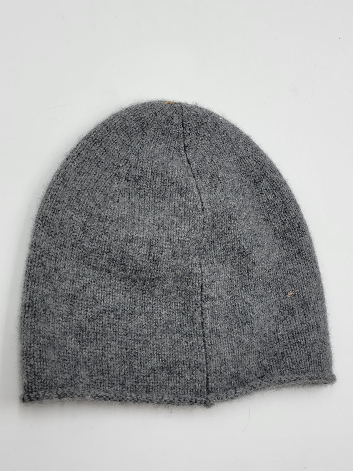 Vince Boiled Cashmere Chunky Knit Beanie Women's One Size Medium Gray Pull On - Picture 4 of 12