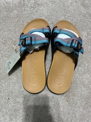 Chaco Chillos Slide Rising Teal Size 10