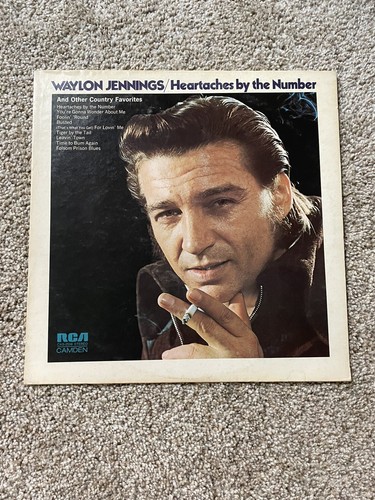 Waylon Jennings “Heartaches By The Number” LP/RCA Records CAS 2556 (VG) Shrink