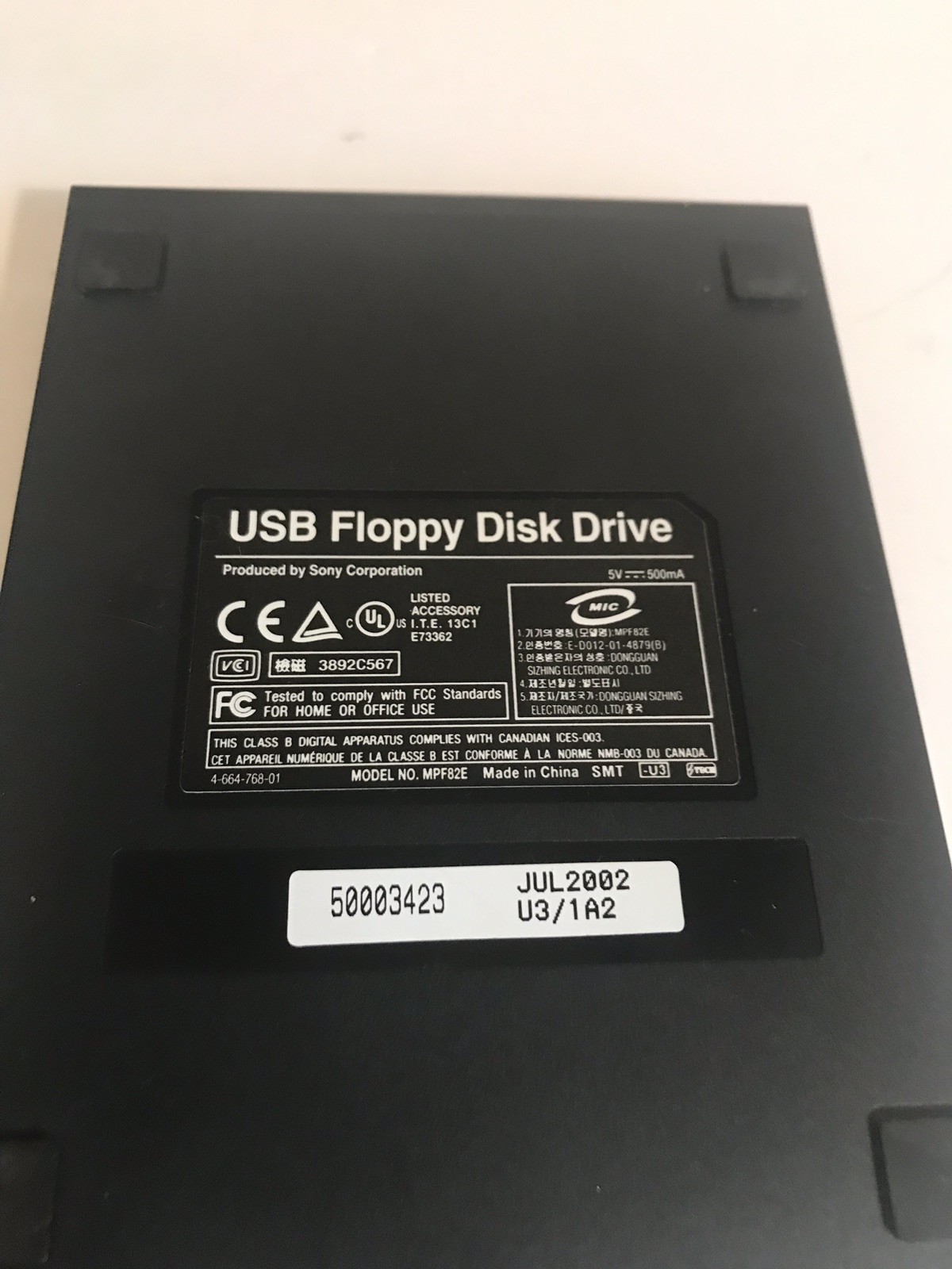 HP MPF82E USB FLOPPY DISK DRIVE  Tested