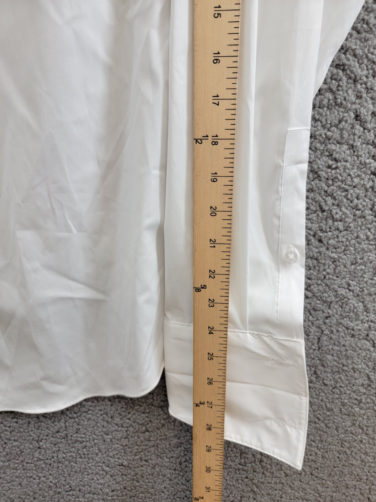 Calvin Klein Infinite Color Regular Fit Dress Shirt Men's L 34/35 16-16.5 White - Picture 5 of 17