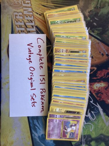Complete Set of 151 Original Pokemon Cards - All Vintage Complete Set of 151 Original Pokemon Cards - All Vintage