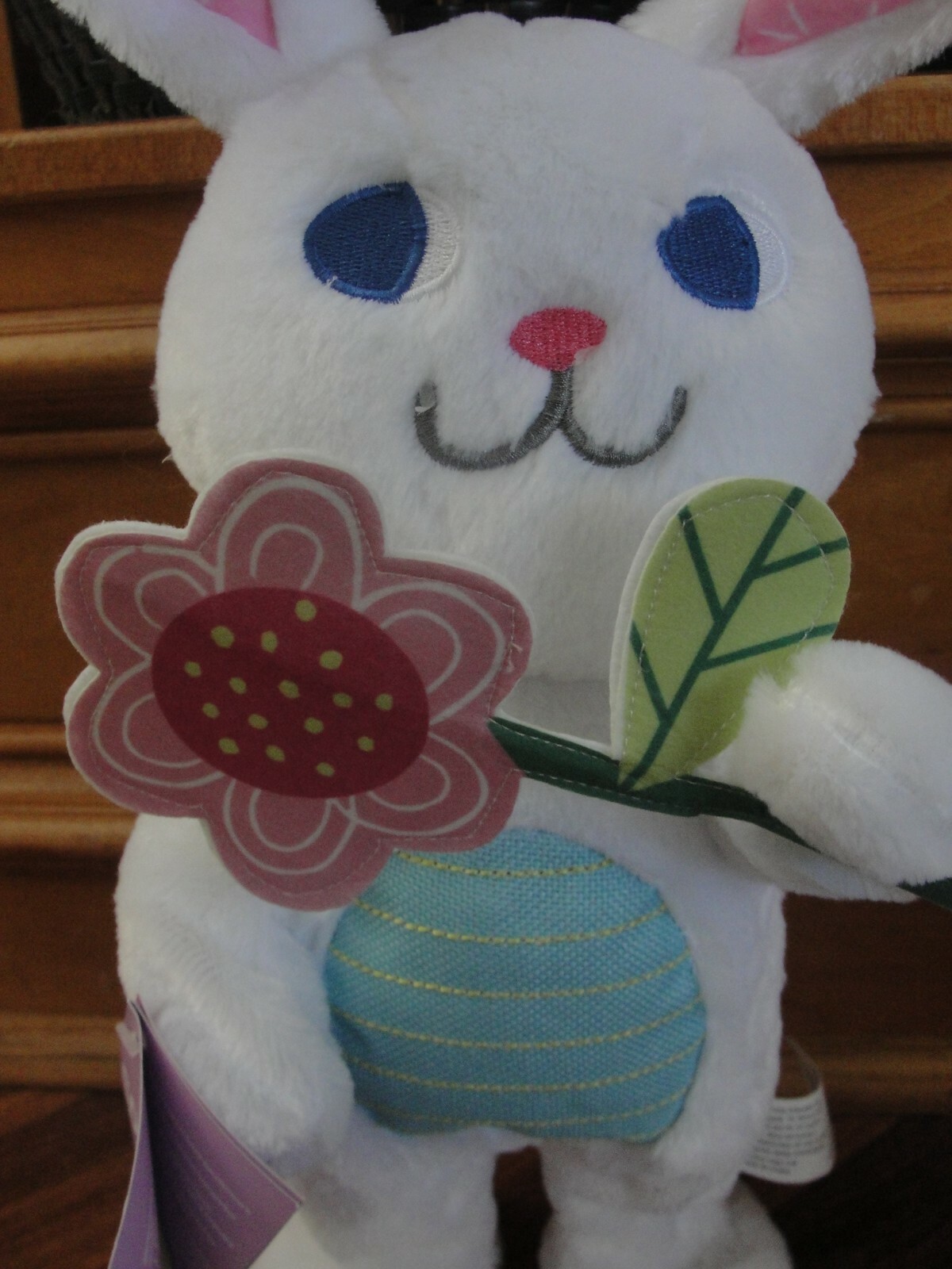 Gemmy Easter rabbit plush dancing singing Here Comes Peter Cottontail NWT
