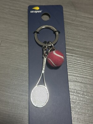 2024 Brand New Racquet Ball US Open Tennis Keychain New Pink Coco Sinner Nadal
