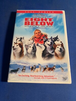 Eight Below (DVD) w/Paul Walker  .Full Frame  ....BRAND NEW & FACTORY SEALED!