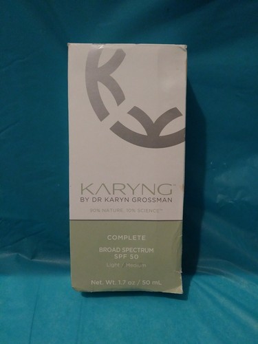 KARYNG Complete Broad Spectrum SPF50 – Light/Medium, 1.7 oz NEW - EXPIRED