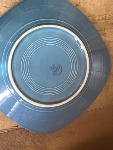 Fiestaware Blue  Square Dinner Plate