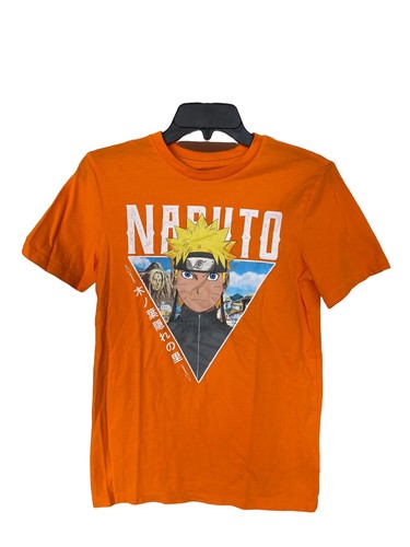 Naruto Shippuden Shirt Regular Fit Orange Boys Size XL 12-15 Naruto Shippuden Shirt Regular Fit Orange Boys Size XL 12-15