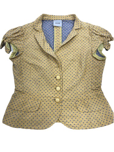 Moschino Cheap and Chic Polka Dot Button up Blazer size 12