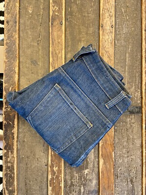 DSTLD Jeans Cigarette Raw Denim Dark Wash Blue 34x34