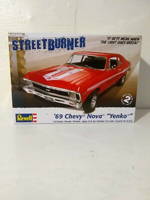 2009 Revell ''69 Chevy Nova Yenko Street Burner Model Kit 85-4237 For Parts