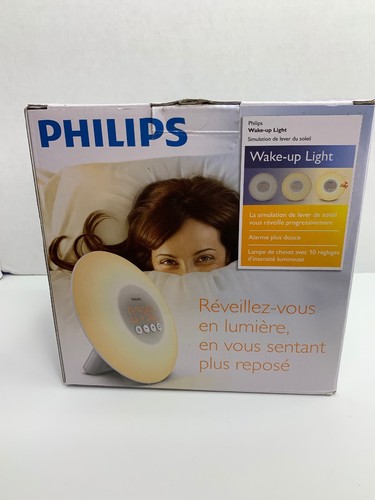 Philips Wake-Up Light Alarm Clock Sunrise Simulation White HF3500