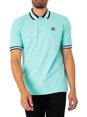 

Мужская рубашка-поло в рубчик Fila Fila, зеленая, Зеленый, S23MH002-587