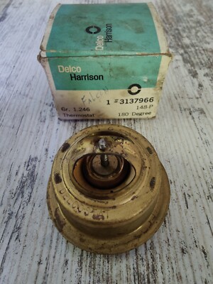 NOS OEM Delco Harrison 180 Degree Thermostat 3137966 148-P