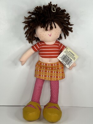 Vintage 1998 Mop Tops Doll Plush Brown Yarn Hair Freckles 12  New With Tag!
