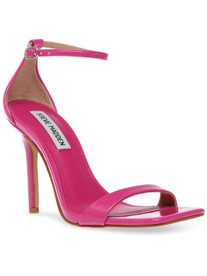 

STEVE MADDEN Женские розовые стеганые сандалии Spree с квадратным носком и пряжкой на шпильке, размер 6 м, Розовый, SPRE02S1