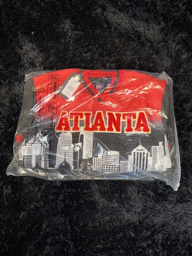 Pre-owned Team Pro Standard Atlanta Hawks Black  Remix Varsity Jacket Size 2xl Brand
