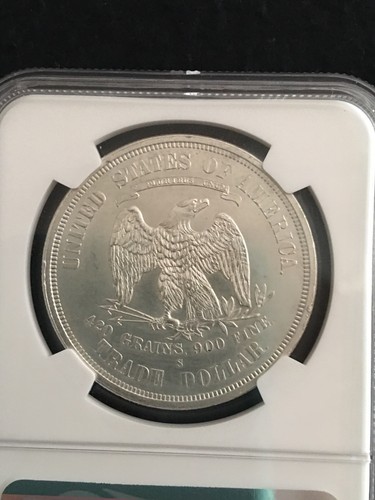 1876 S Trade Dollar Unc Details NGC