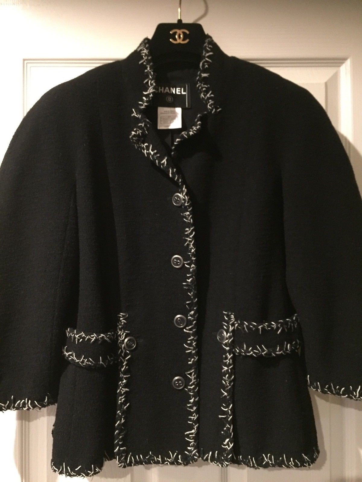 ♡*様 L'AUBE BLANC　　Fringe tweed Jacket Fringe tweed Jacket – L'AUBE BLANC