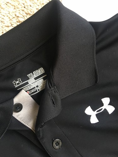 5 Pc LOT NIKE GOLF, UNDER ARMOUR YOUTH BOYS POLOS AND SHORTS