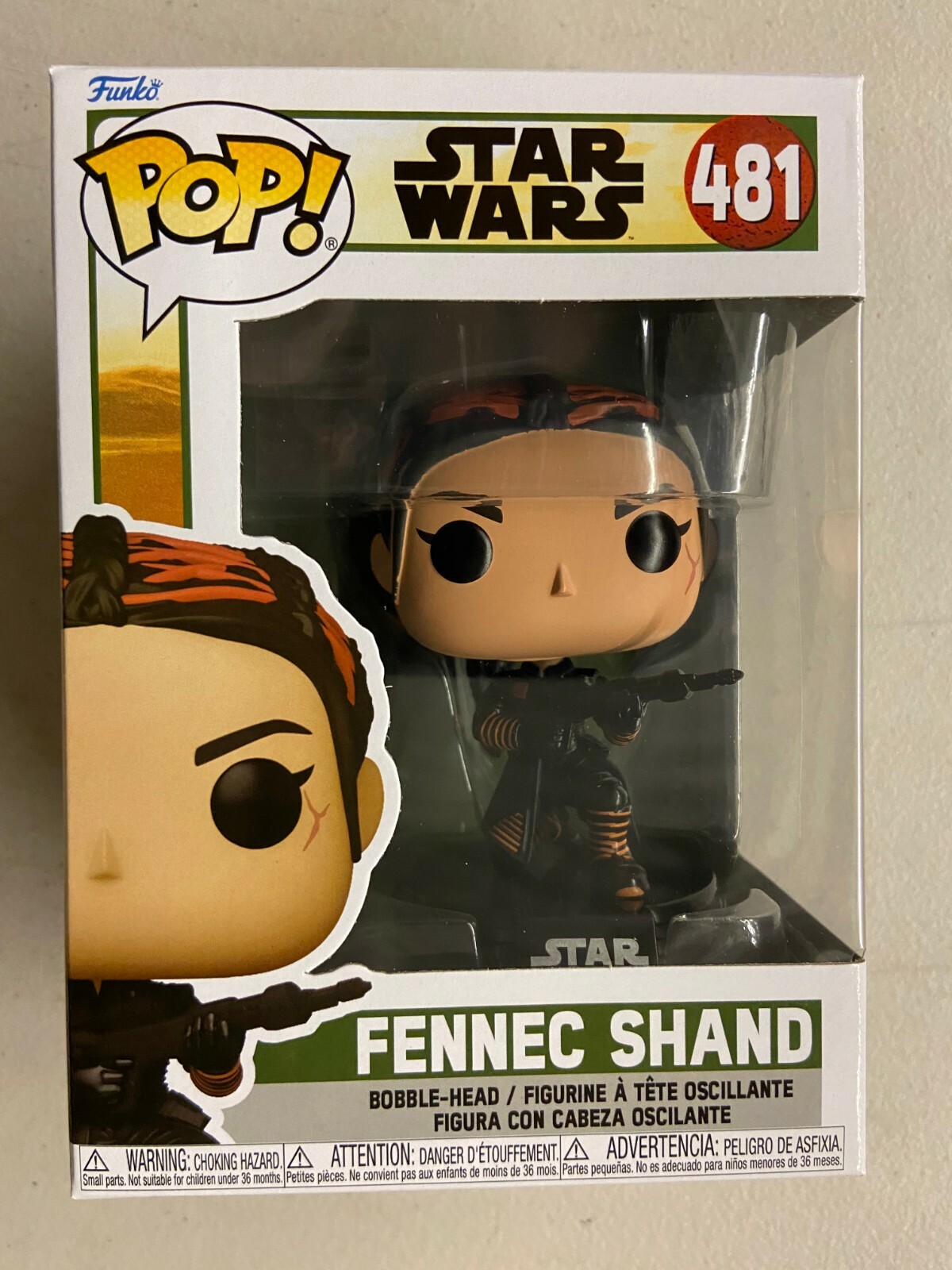 Funko Pop Star Wars Book of Boba Fett : Fennec Shand #481 Funko Pop Star Wars Book of Boba Fett : Fennec Shand #481