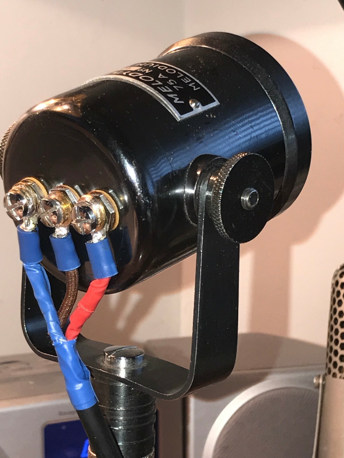 Vintage 1930's-40's Melodynamic Microphone-working with cable & stand