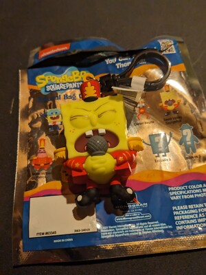 Sweet Victory Bob SpongeBob SquarePants Monogram Figural 3D Bag Clip Series 6