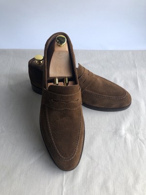 Loake 1880 Anson Brown Suede Loafers 