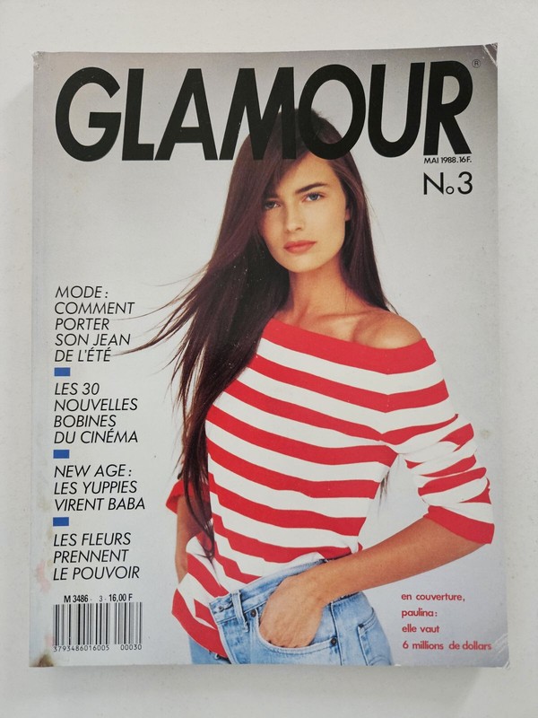 Magazine Mode Fashion Glamour French #3 Mai 1988 Paulina