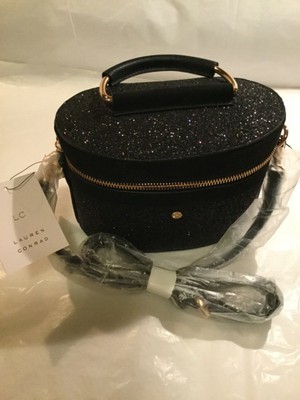  WOW  Gorgeous Black Multi Color Glitter Flake Versatile Women's Purse 