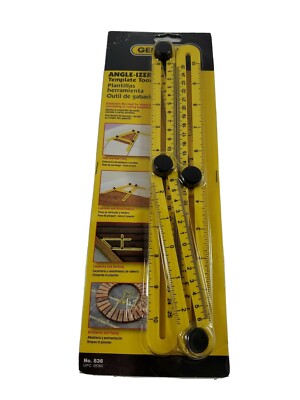 GENERAL 836 ANGLE-IZER TEMPLATE TOOL standard metric use brick tile laminate 