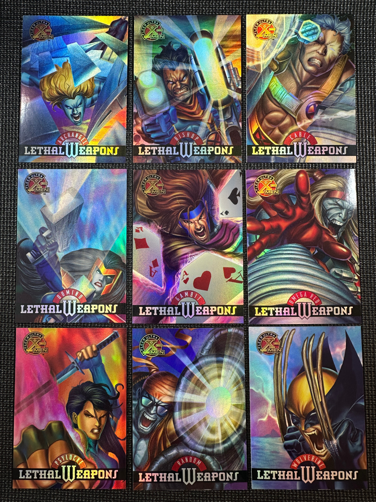 1995 Fleer Ultra X-Men All Chromium - Lethal Weapons 1995 Fleer Ultra X-Men All Chromium - Lethal Weapons
