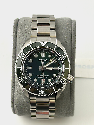 Seiko Luxe Prospex 1968 Diver GMT Green Dial SPB381 Watch New In