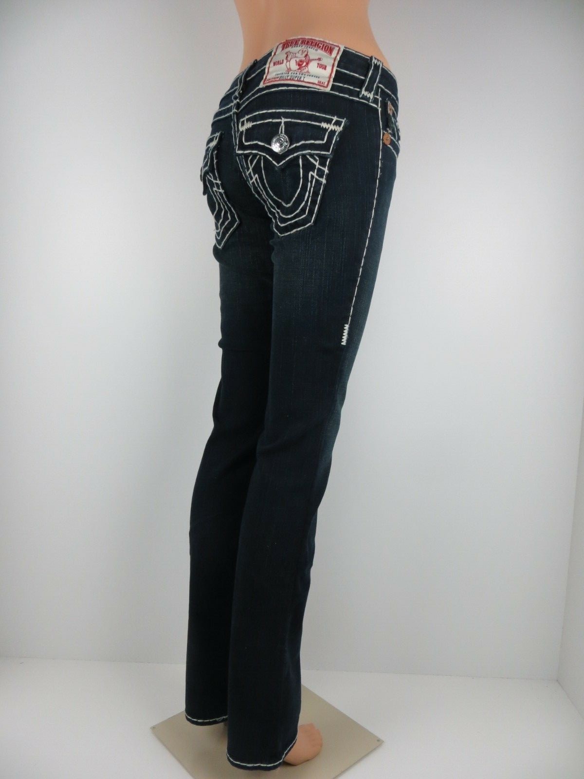 Pre-owned True Religion Billy Super T Women Jeans,veracruz (white), Size 26, R $319.00