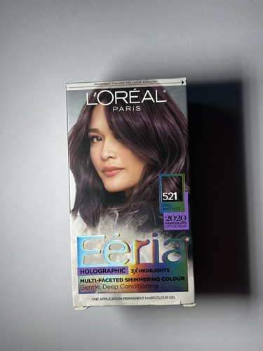 L'Oreal Feria Shimmering Permanent Hair Colour #521 Cool Amethyst Hair Care