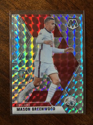 2021 Panini Mosaic UEFA Euro Cup 2020 MASON GREENWOOD Silver Mosaic #108 ENGLAND