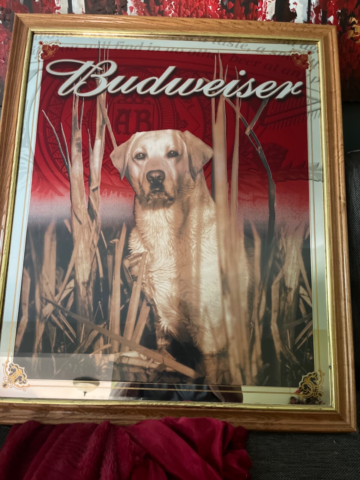 Budweiser ミラー rare Budweiser Lab mirror | eBay