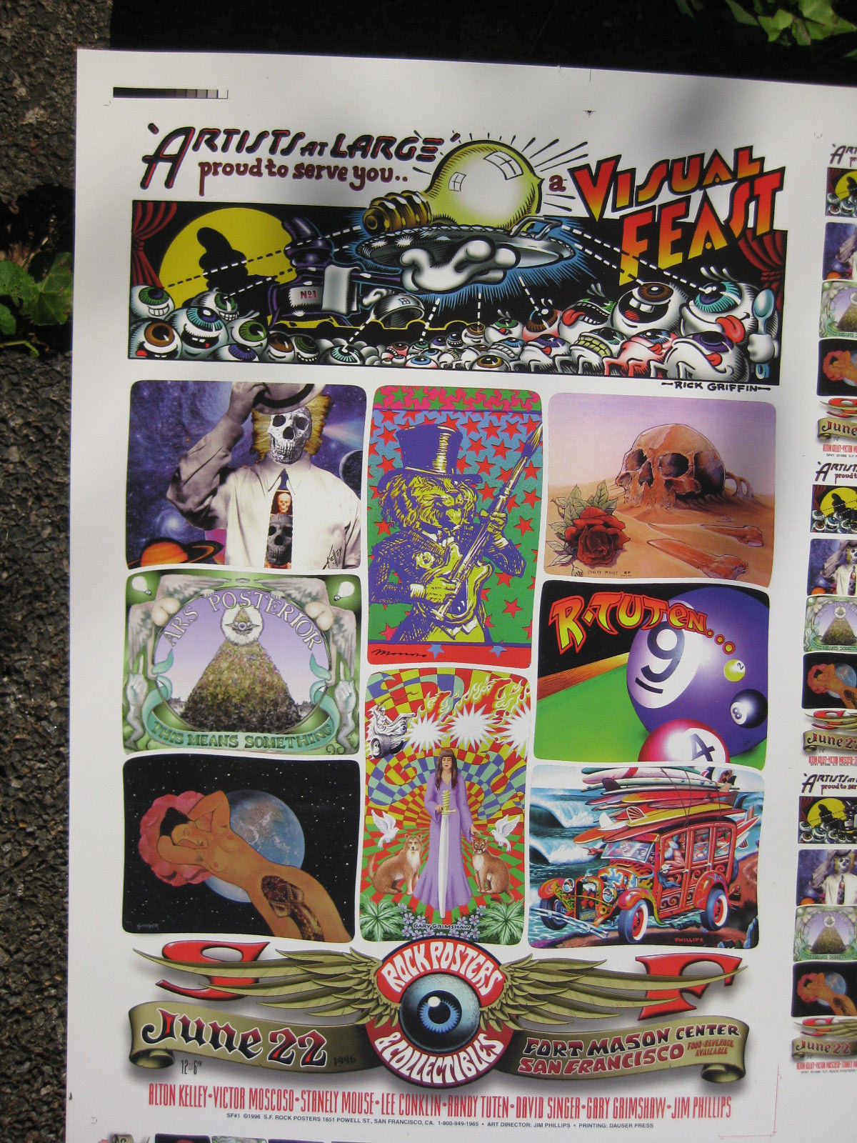 1996 SFRP Artists at Large Visual Feast Poster