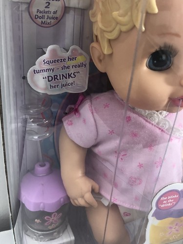 New 2006 Hasbro Baby Alive Sip n Slurp Very Rare Baby Doll Old Stock NRFB