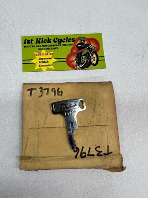 Vintage TEC Honda Factory Pre Cut Motorcycle Key # T3796 OEM